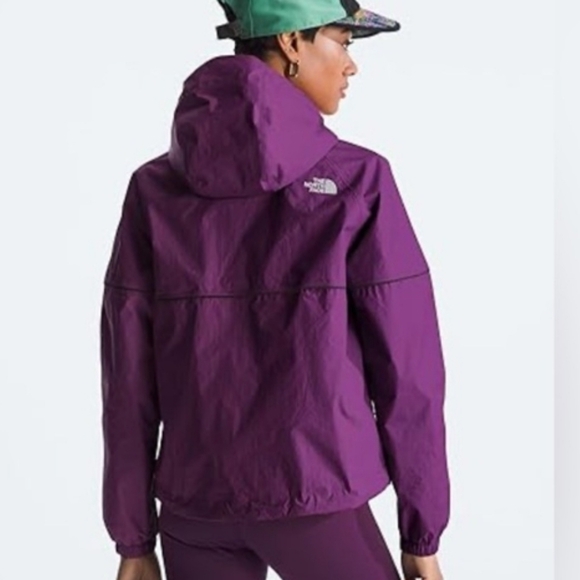 The North Face Women's Novelty Antora Rain Windwall DryVent Hoodie Jacket Purple - Picture 3 of 8